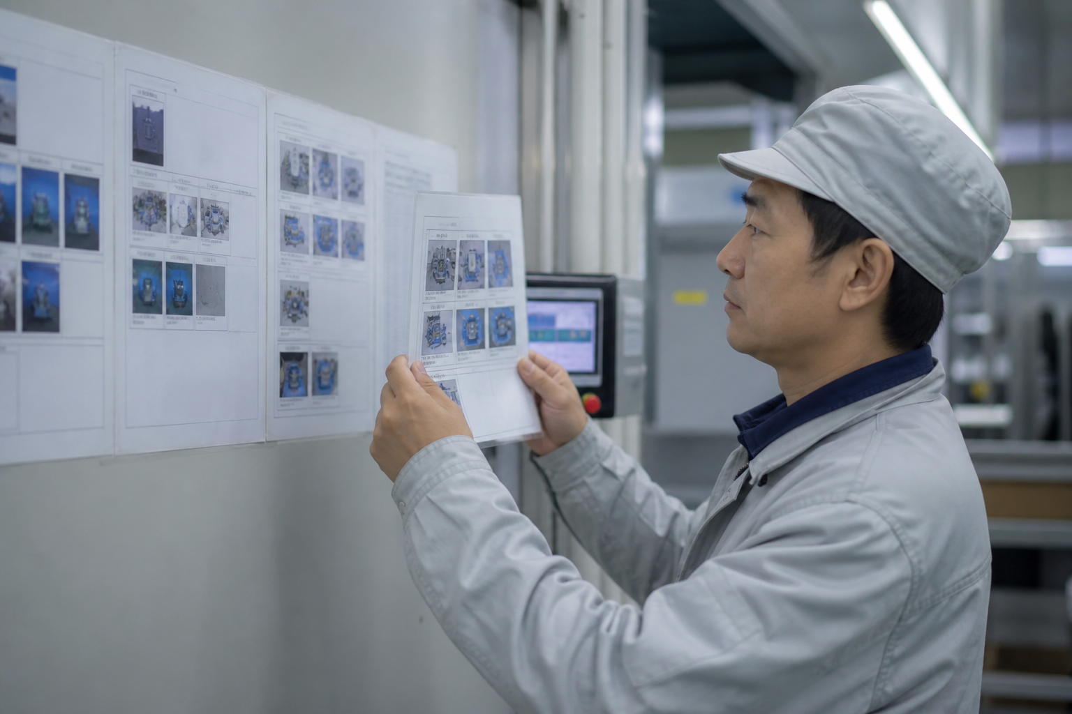 按墙上旧SOP作业与当前工单版本不一致
