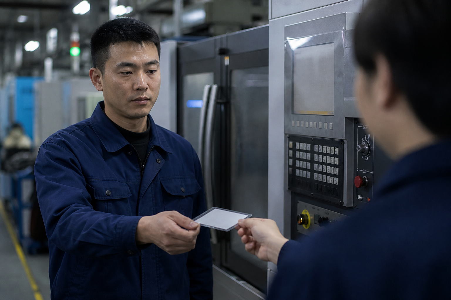夜班岗位接收白班留下的异常交接卡