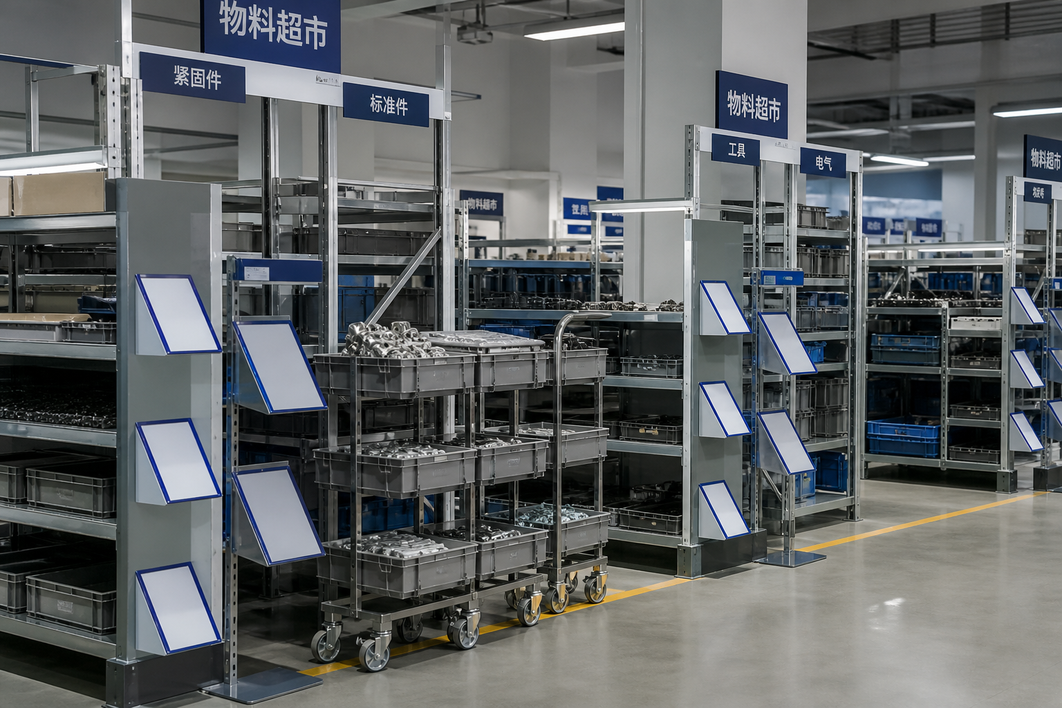 工装器具超市按看板槽位降低在制品