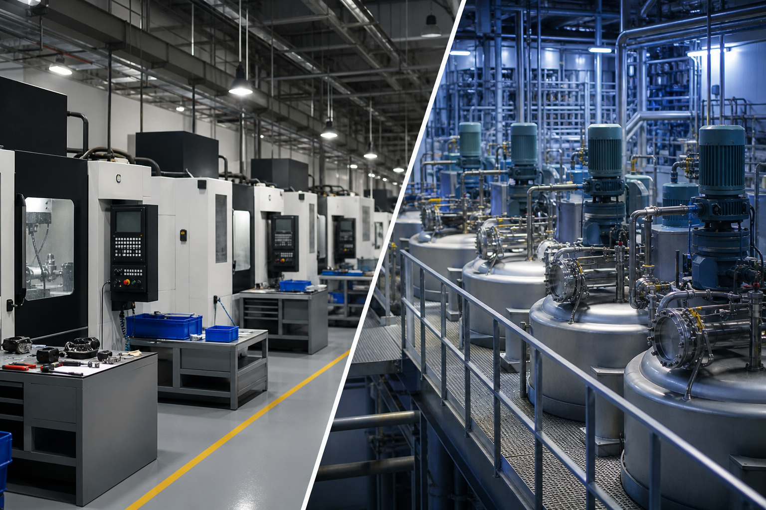 Discrete vs Process Manufacturing: Digital Paths Cannot Be Copied
