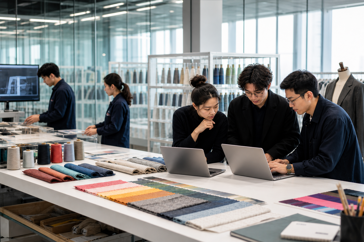 Textile Creative Design Cluster Platform business scenario