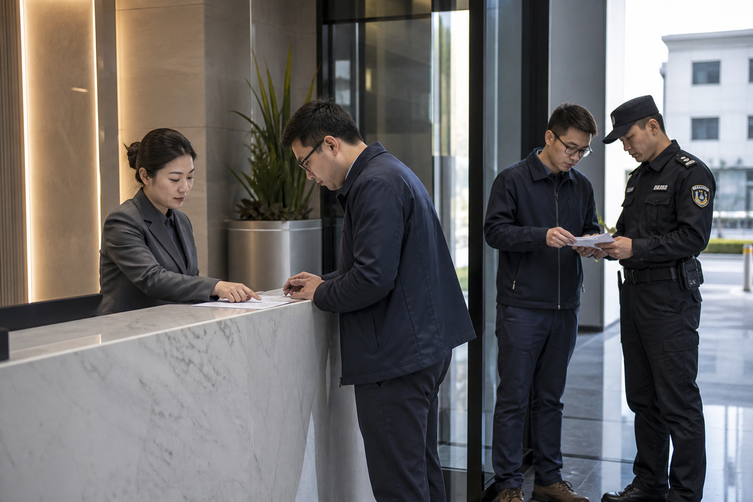 Visitors and Access Control: Security and Reception Need One Shared List