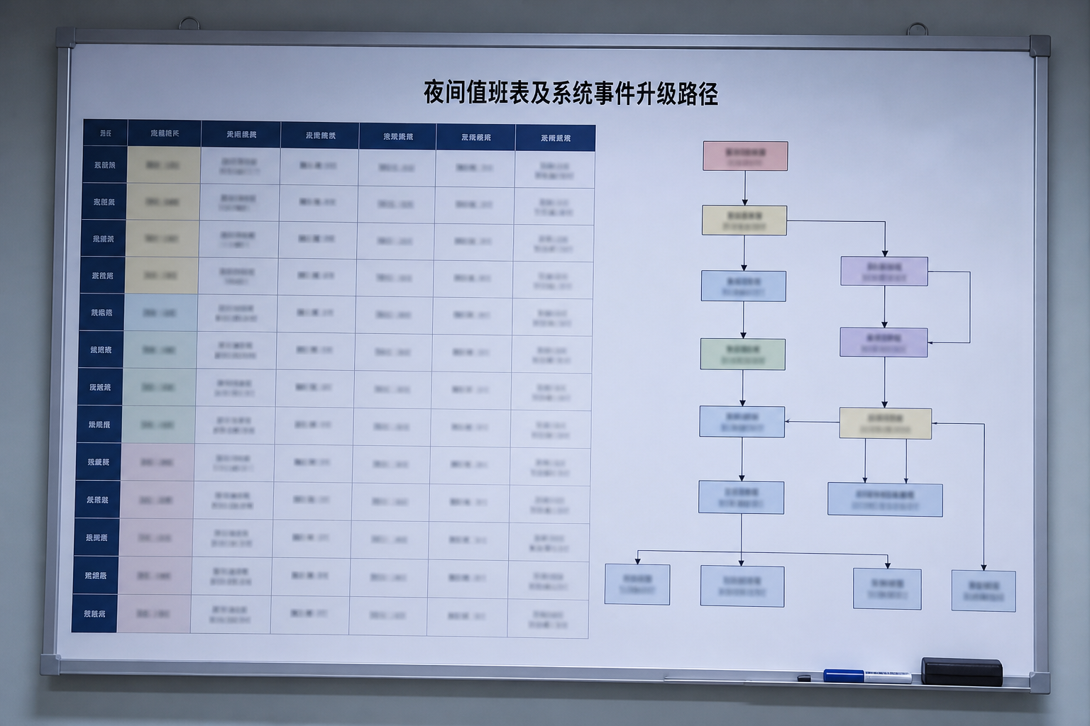 系统值班表与超时自动升级路径