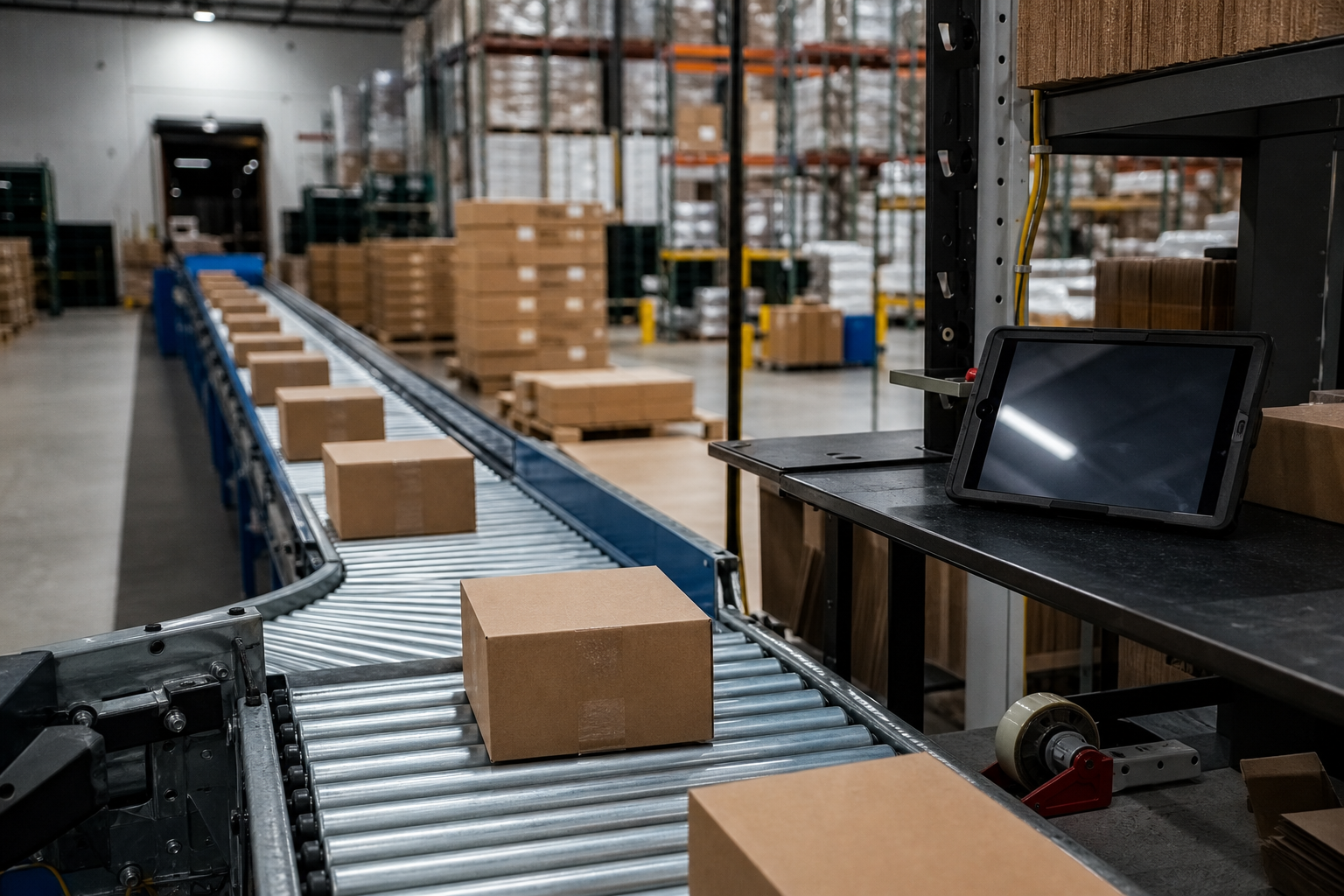 High-frequency small parcels need in-warehouse node feedback