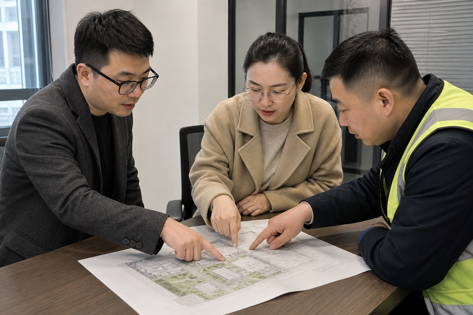 三方对着同一页约定对齐