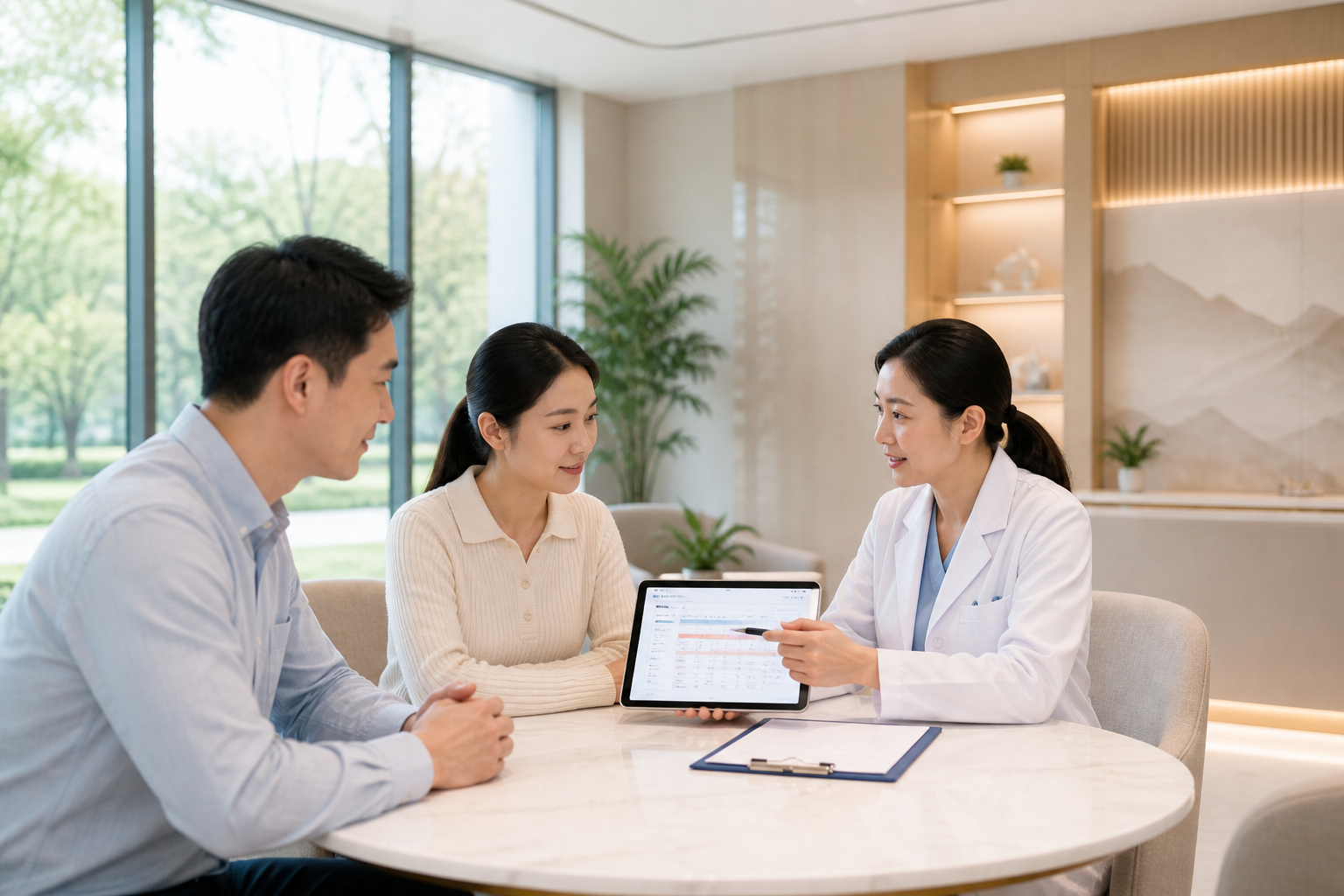 Checkup packages and appointment service on site