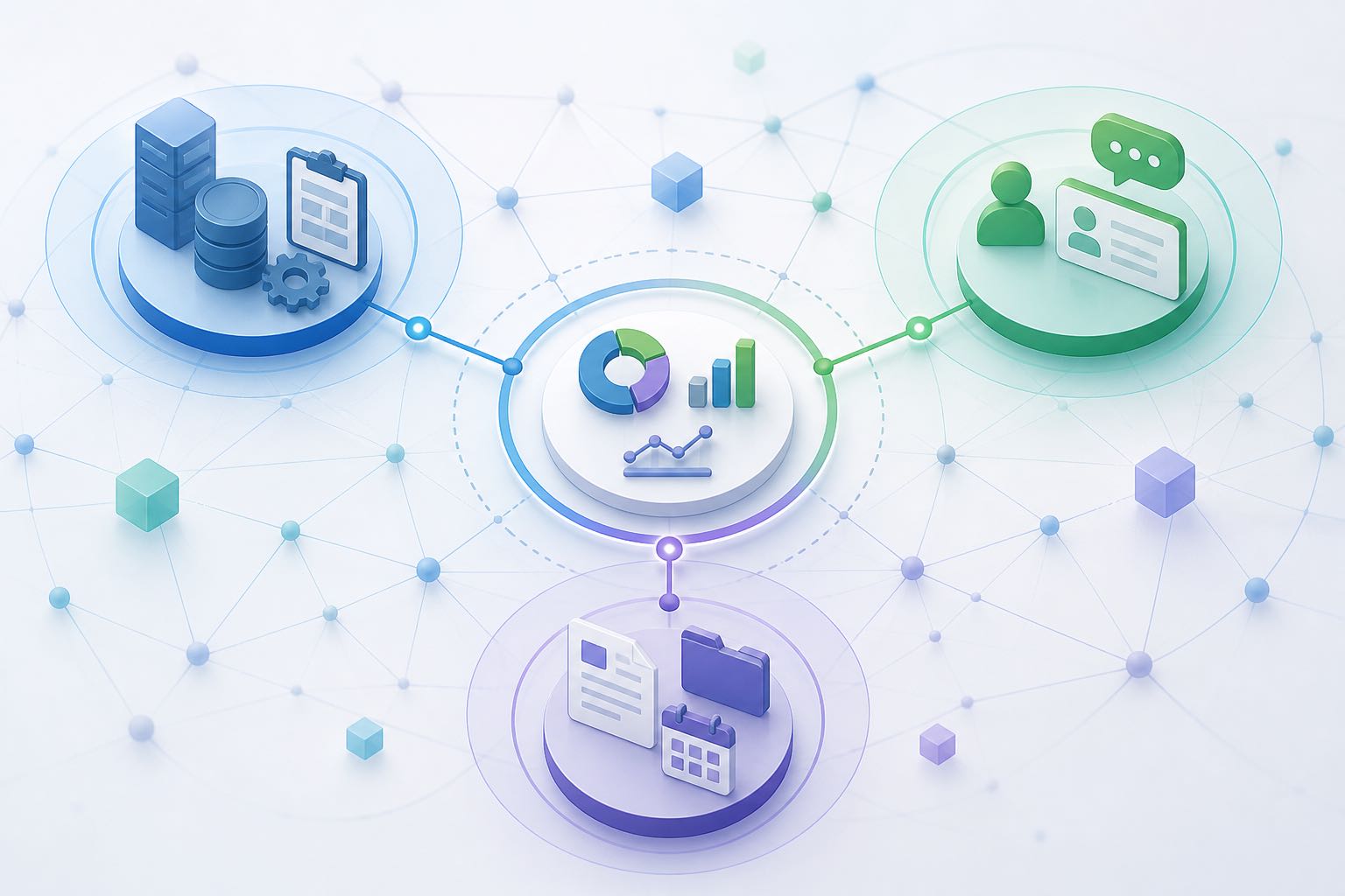 ERP CRM OA通过指标字典协同示意