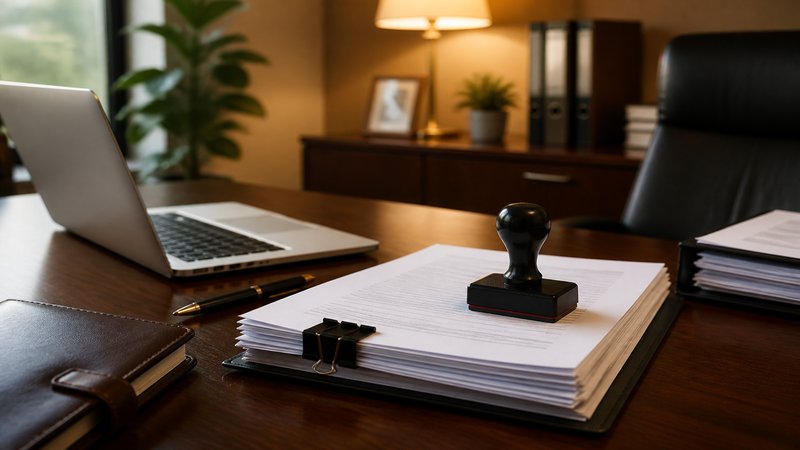 ICP filing compliance documents stamp an