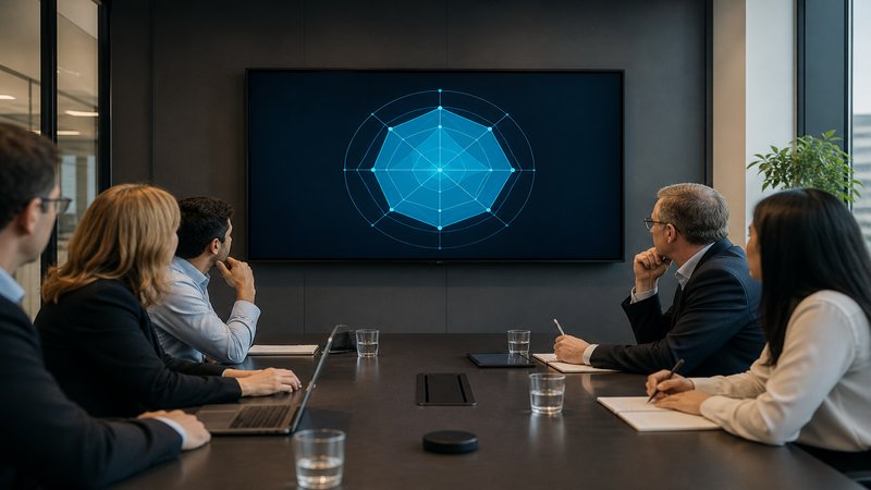 Business leaders reviewing digital matur