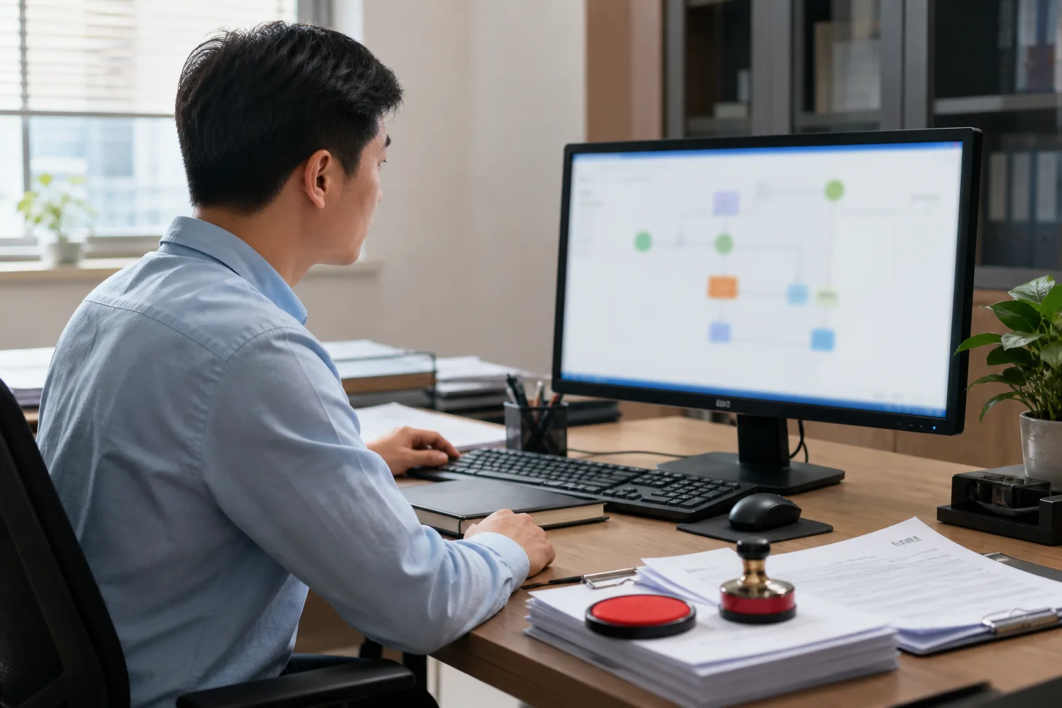 Ufficio in cui il lavoro via chat genera caos di coordinamento