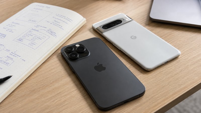 产品设计师测试手机原型